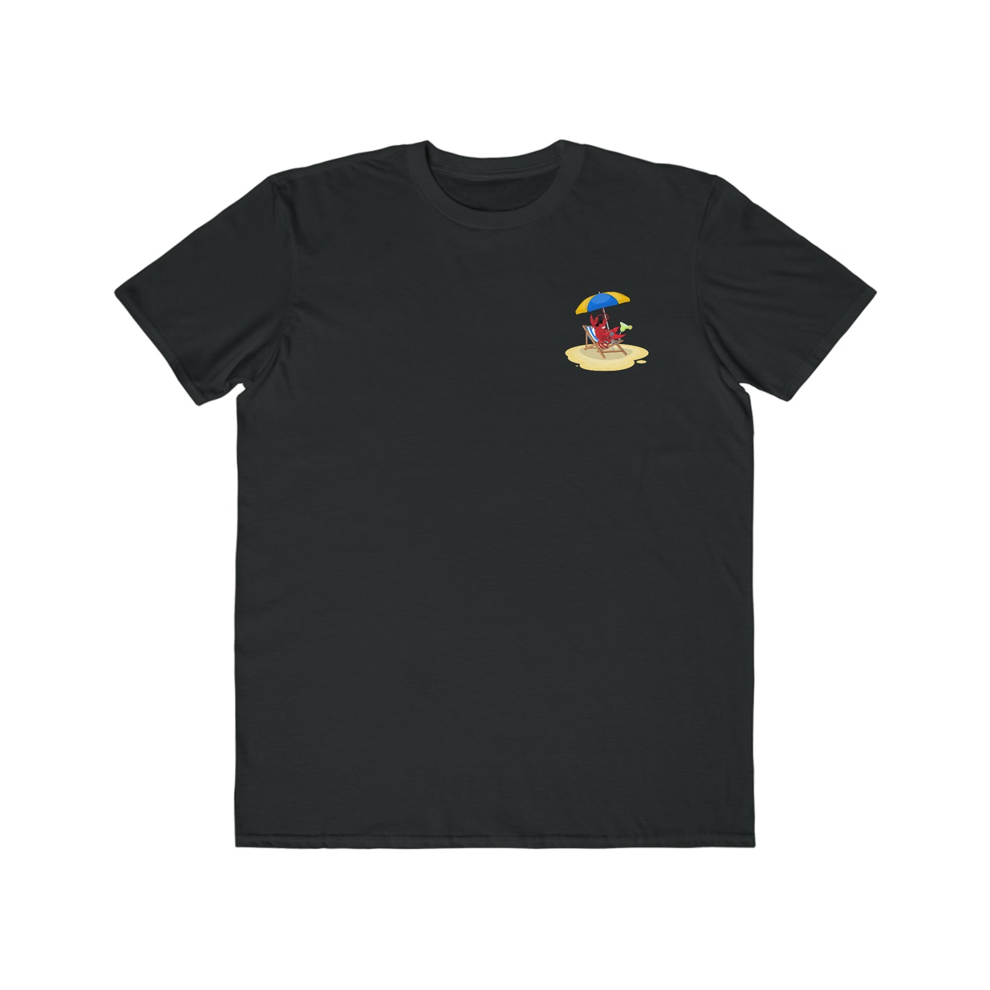 Men's Lightweight Fashion Tee Larry Umbrella with QR code (front & back logo)