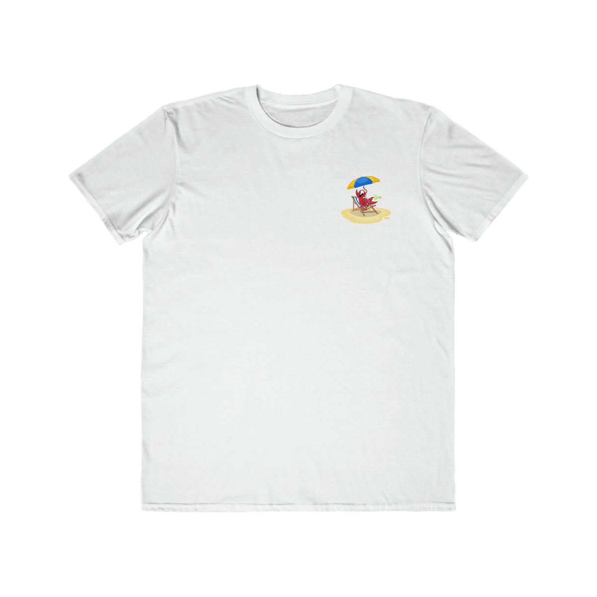 Men's Lightweight Fashion Tee Larry Umbrella with QR code (front & back logo)