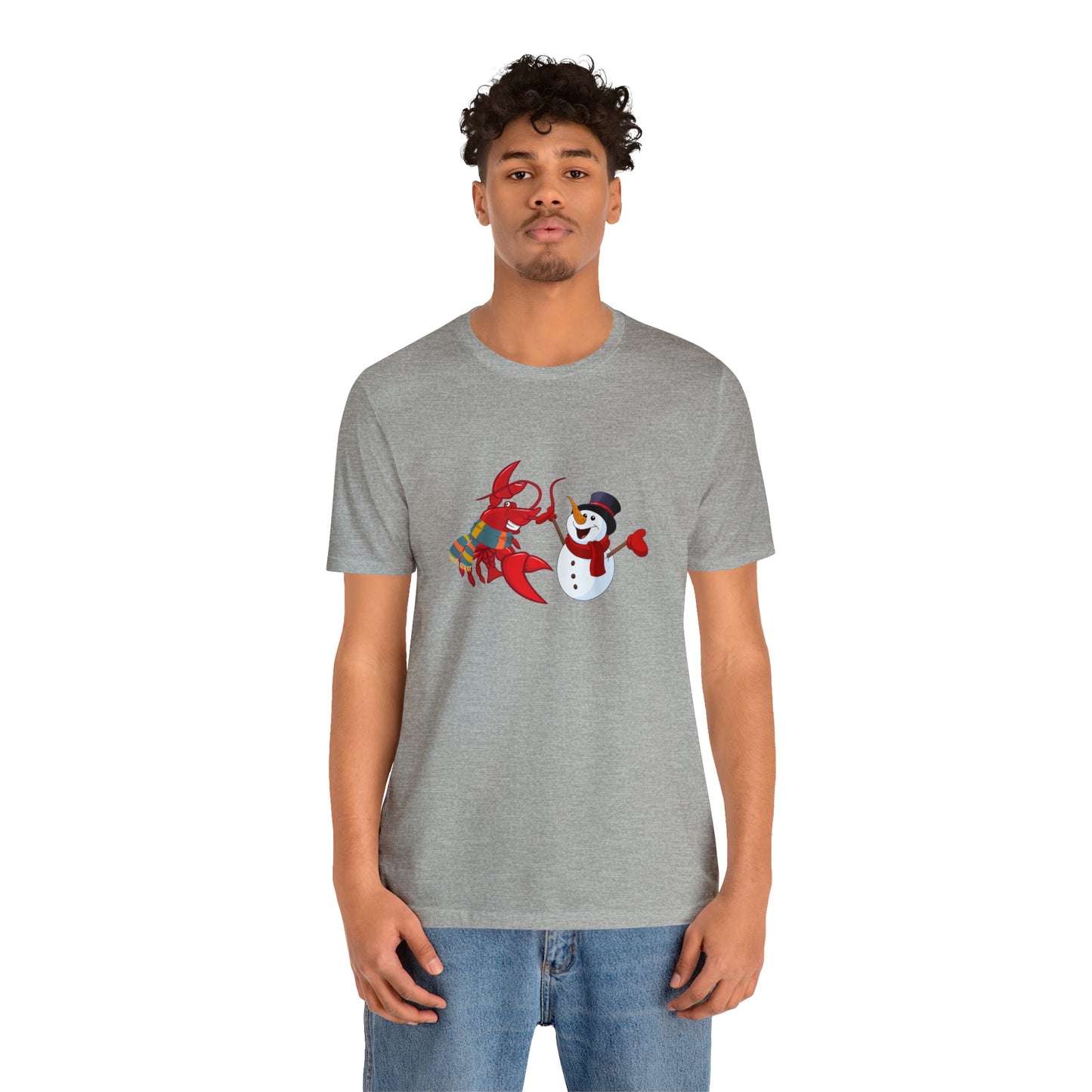 Unisex Jersey Short Sleeve Tee Larry & Snowman (front logo)
