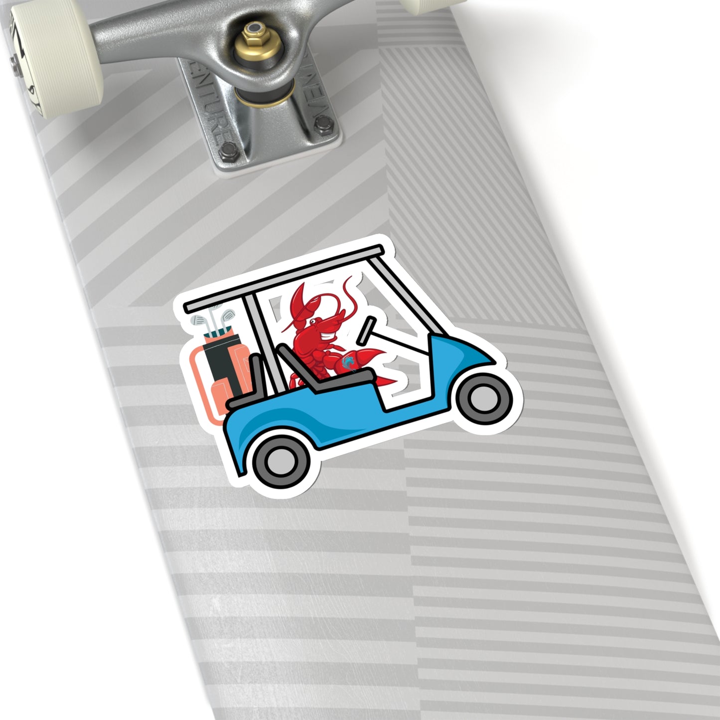 Kiss-Cut Stickers Larry Golf Cart