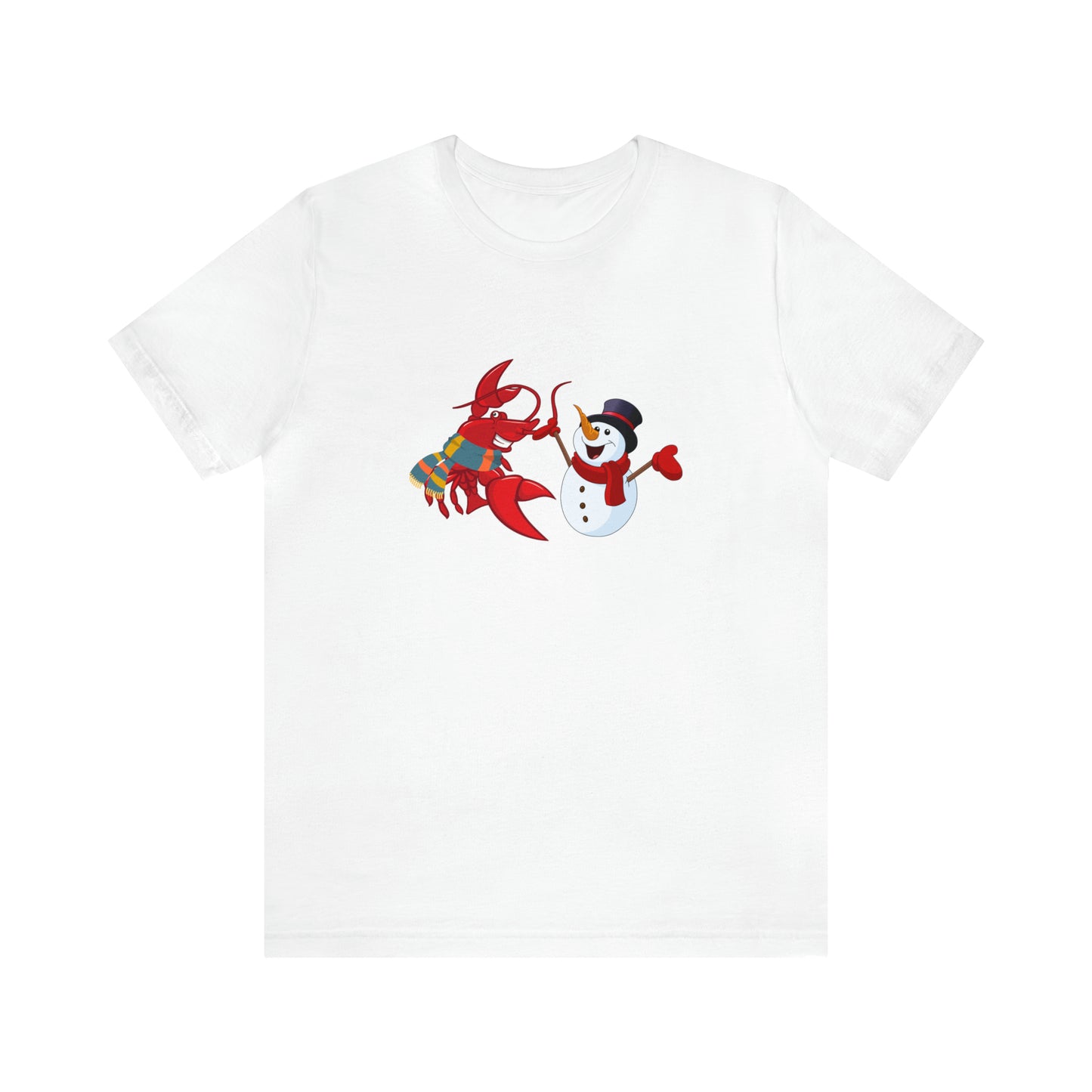 Unisex Jersey Short Sleeve Tee Larry & Snowman (front logo)