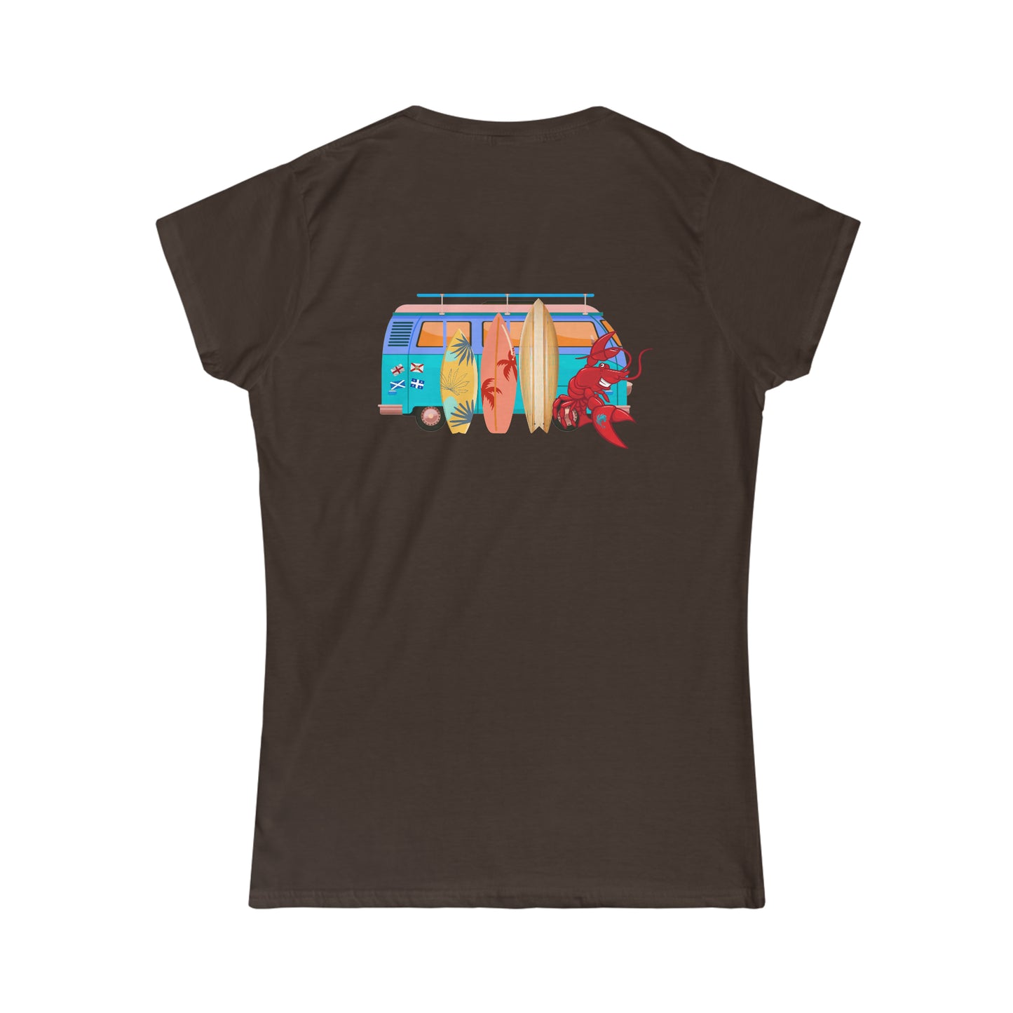 Women's Softstyle Tee Larry Van (front & back logo)