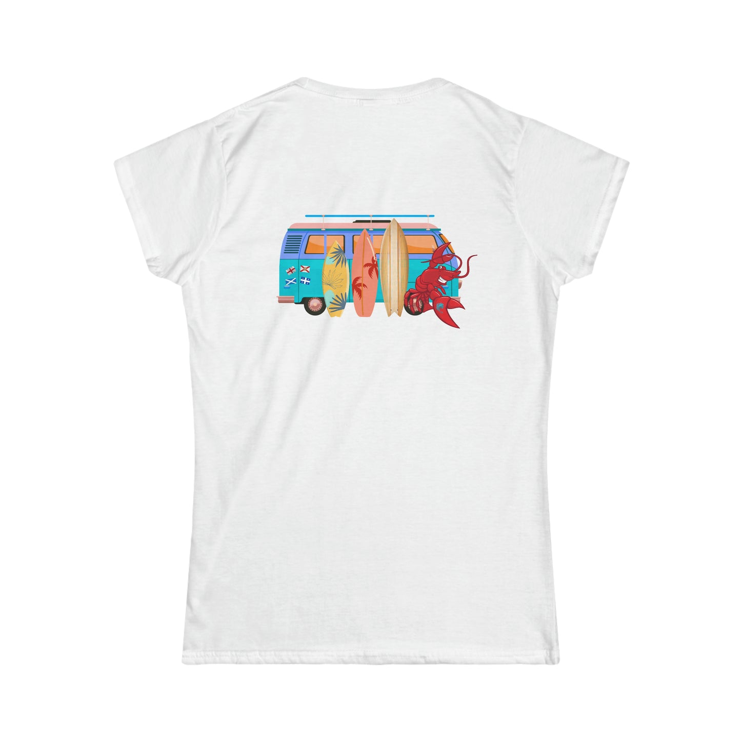 Women's Softstyle Tee Larry Van (front & back logo)