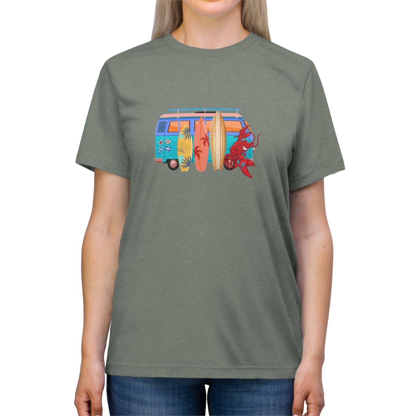 Unisex Triblend Tee Larry Van (front logo)