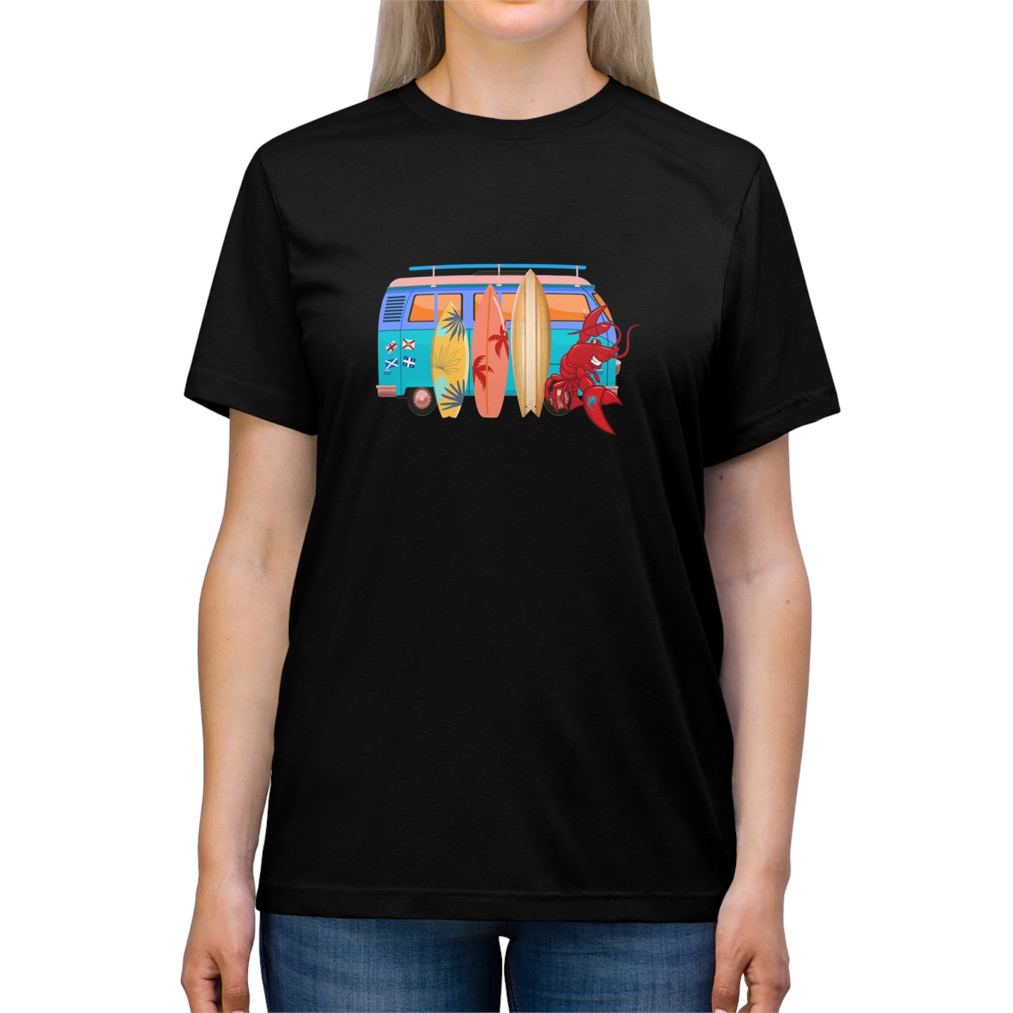Unisex Triblend Tee Larry Van (front logo)