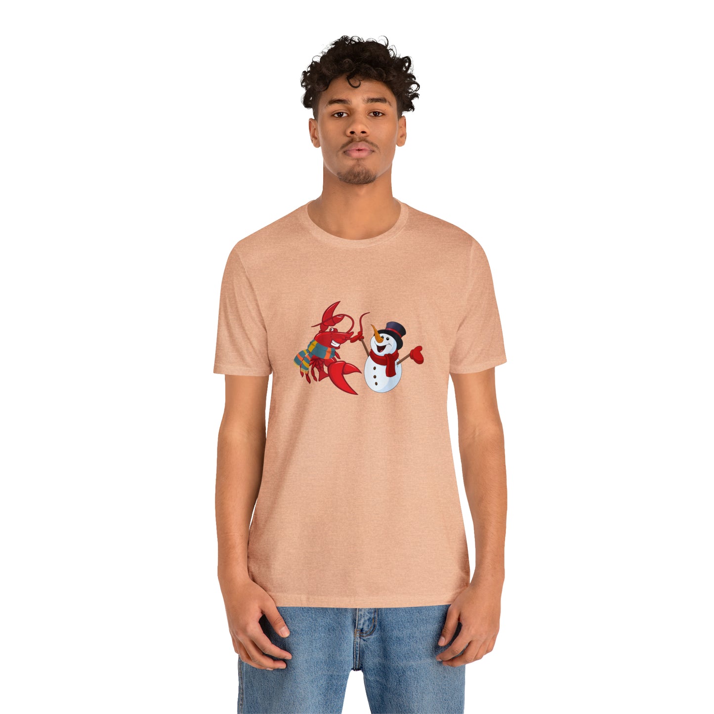 Unisex Jersey Short Sleeve Tee Larry & Snowman (front logo)