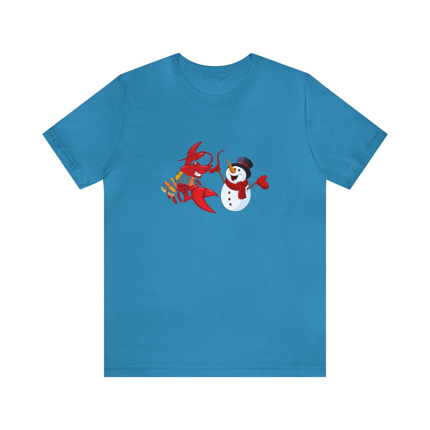 Unisex Jersey Short Sleeve Tee Larry & Snowman (front logo)