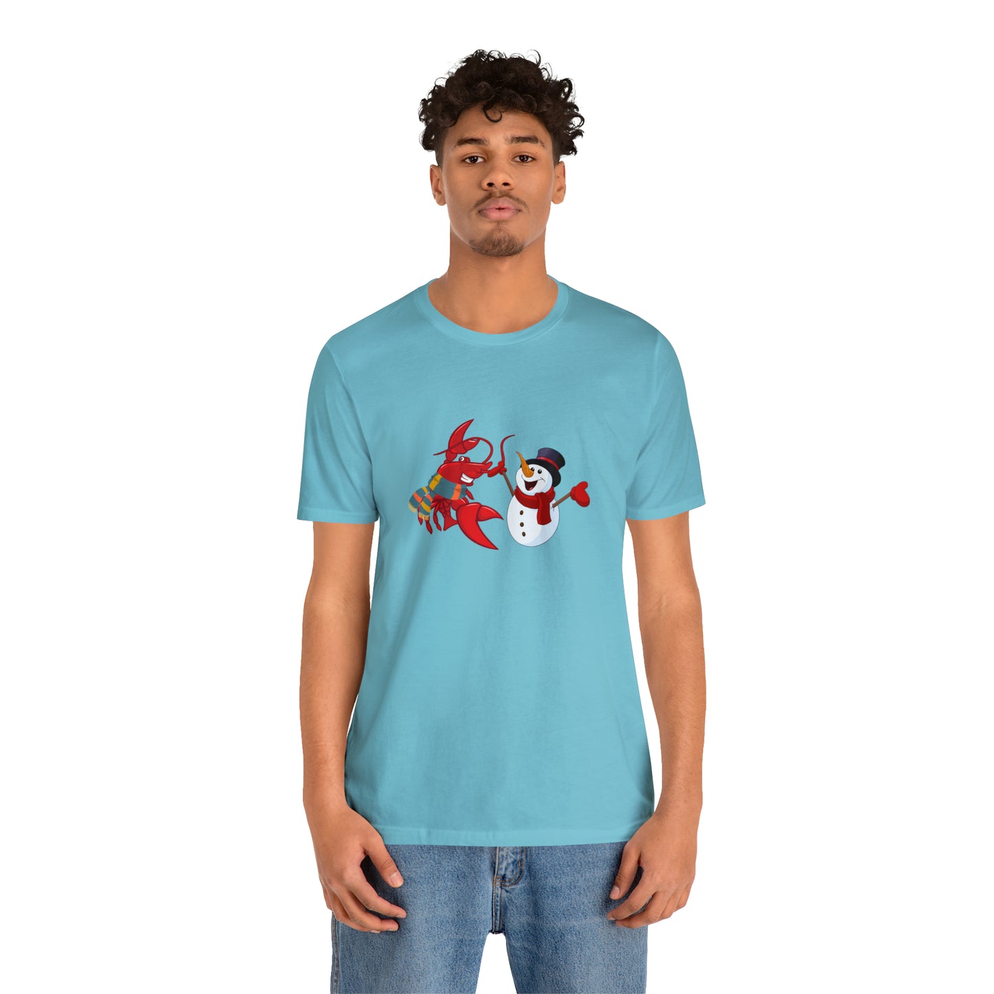Unisex Jersey Short Sleeve Tee Larry & Snowman (front logo)