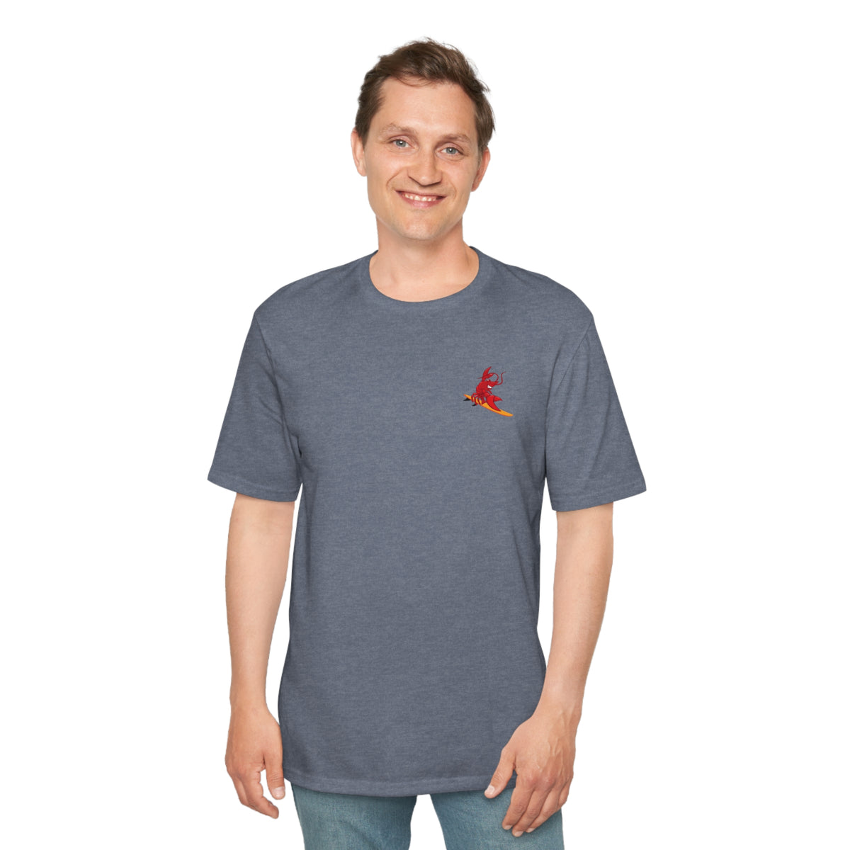 Perfect Weight® Tee Larry Surfing wave (front and back logo)