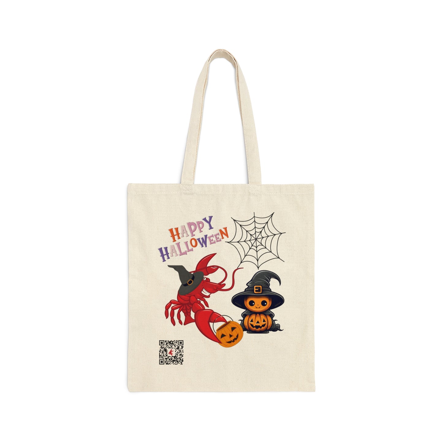 Trick or Treat Cotton Canvas Tote Bag