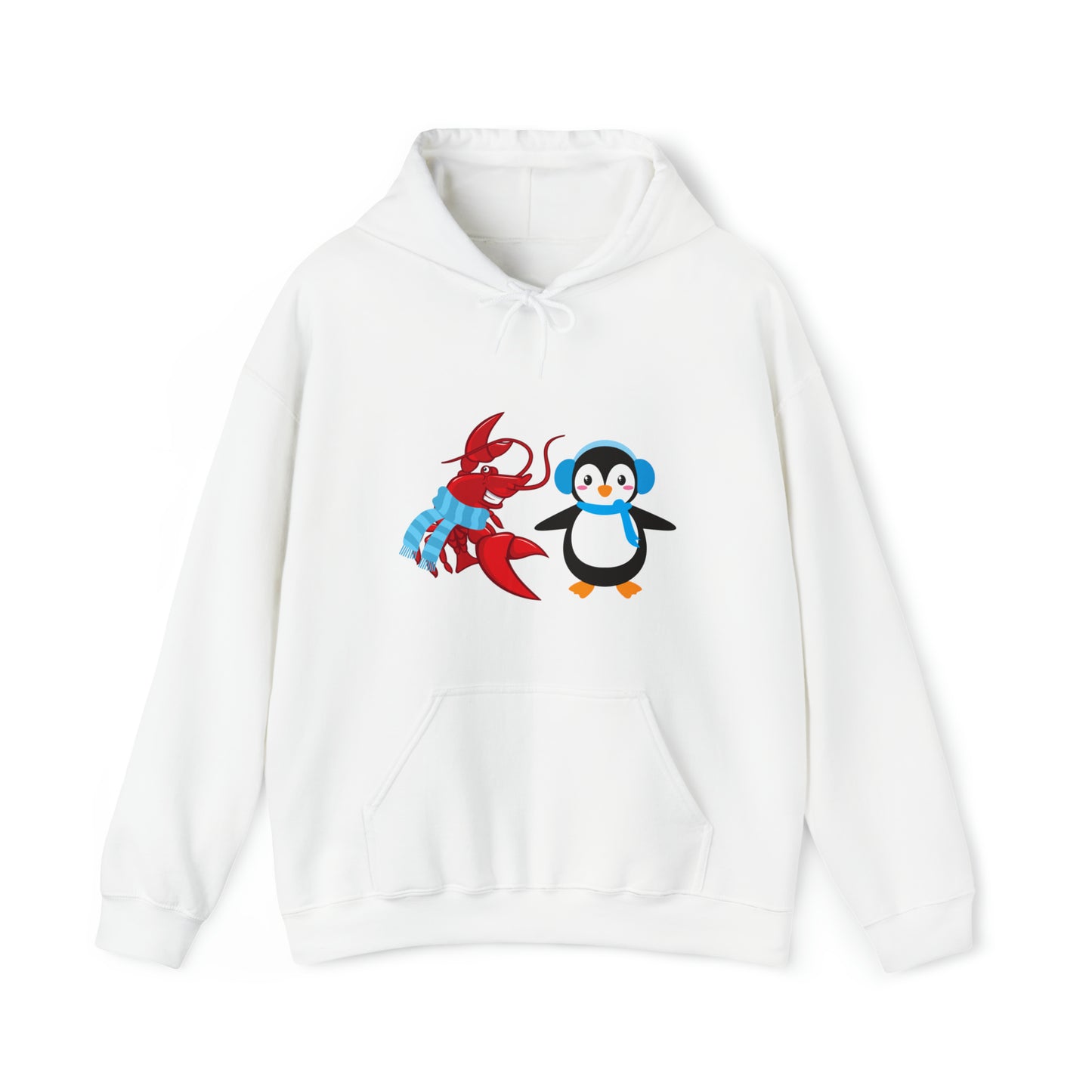 Unisex Heavy Blend™ Hooded Sweatshirt Larry & Penguin (front logo)