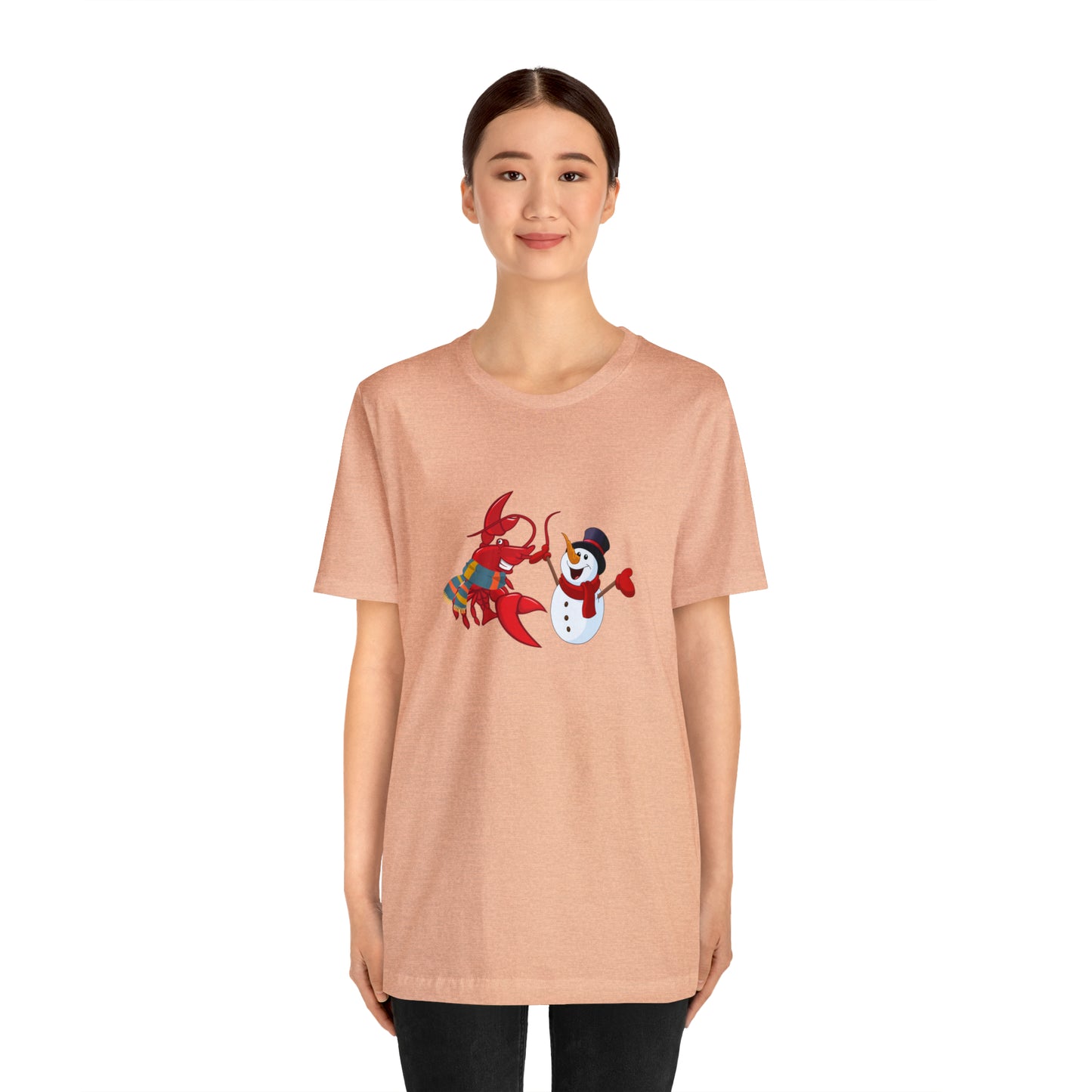 Unisex Jersey Short Sleeve Tee Larry & Snowman (front logo)