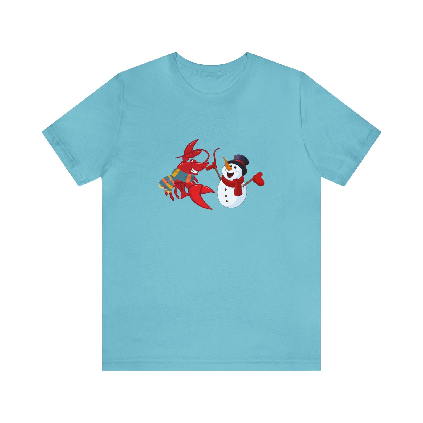Unisex Jersey Short Sleeve Tee Larry & Snowman (front logo)