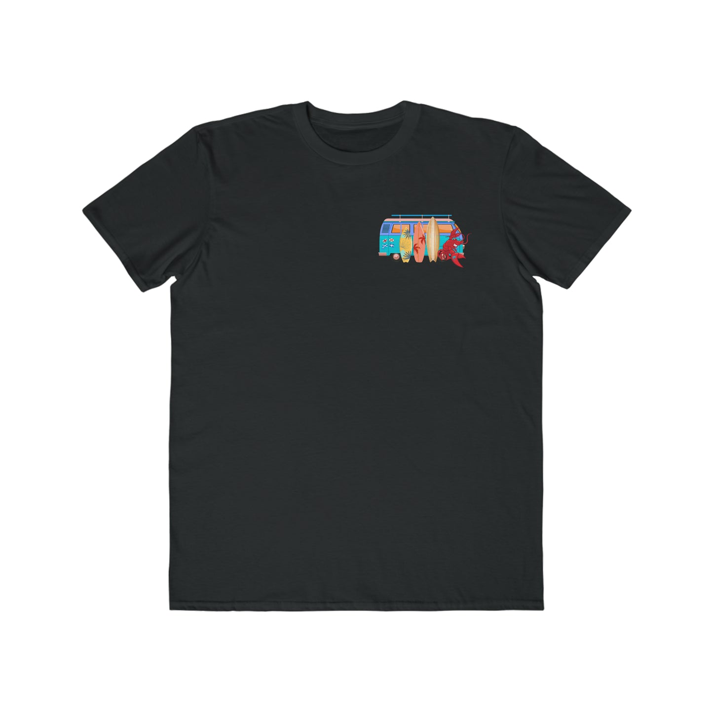 Men's Lightweight Fashion Tee Larry Van with QR code (front & back logo)
