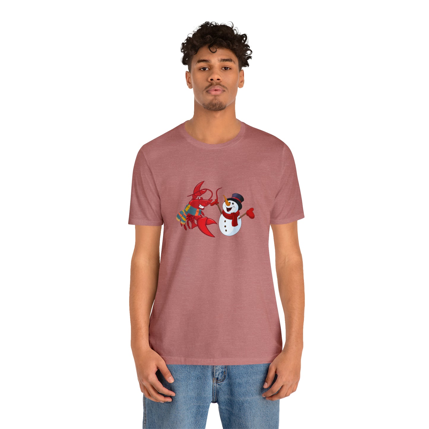 Unisex Jersey Short Sleeve Tee Larry & Snowman (front logo)