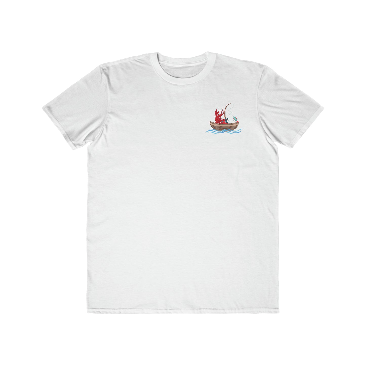 Men's Lightweight Fashion Tee Larry Fishing (front & back logo)