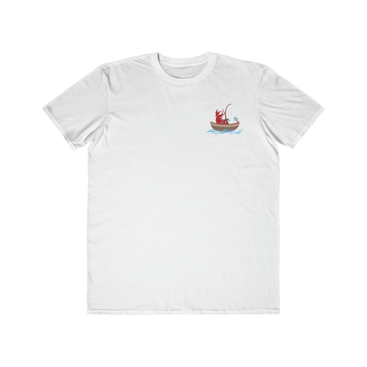 Men's Lightweight Fashion Tee Larry Fishing (front & back logo)