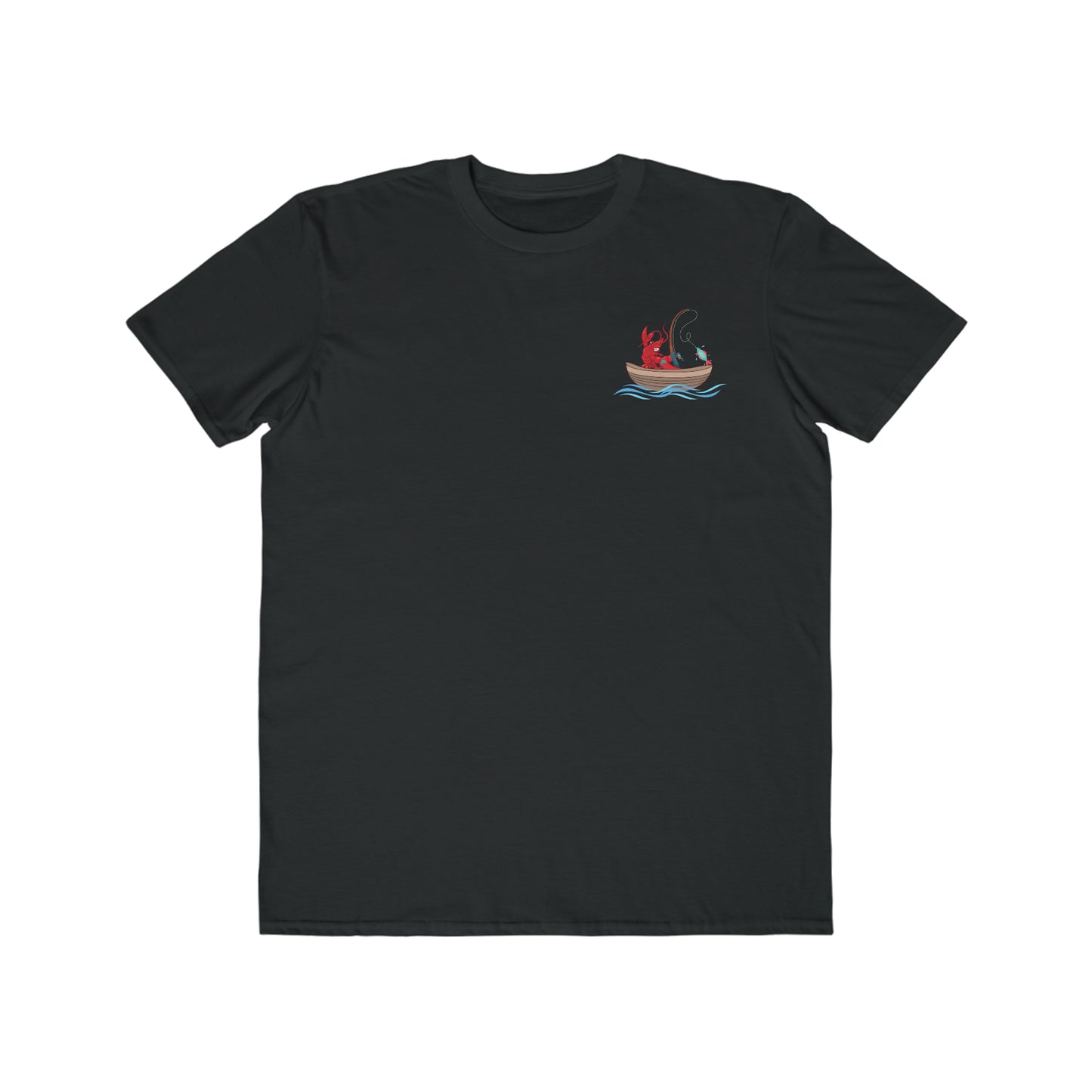 Men's Lightweight Fashion Tee Larry Fishing (front & back logo)