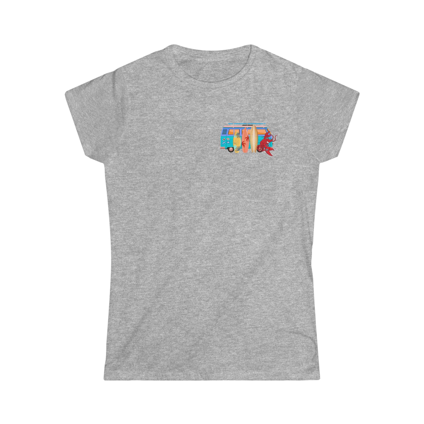 Women's Softstyle Tee Larry Van (front & back logo)