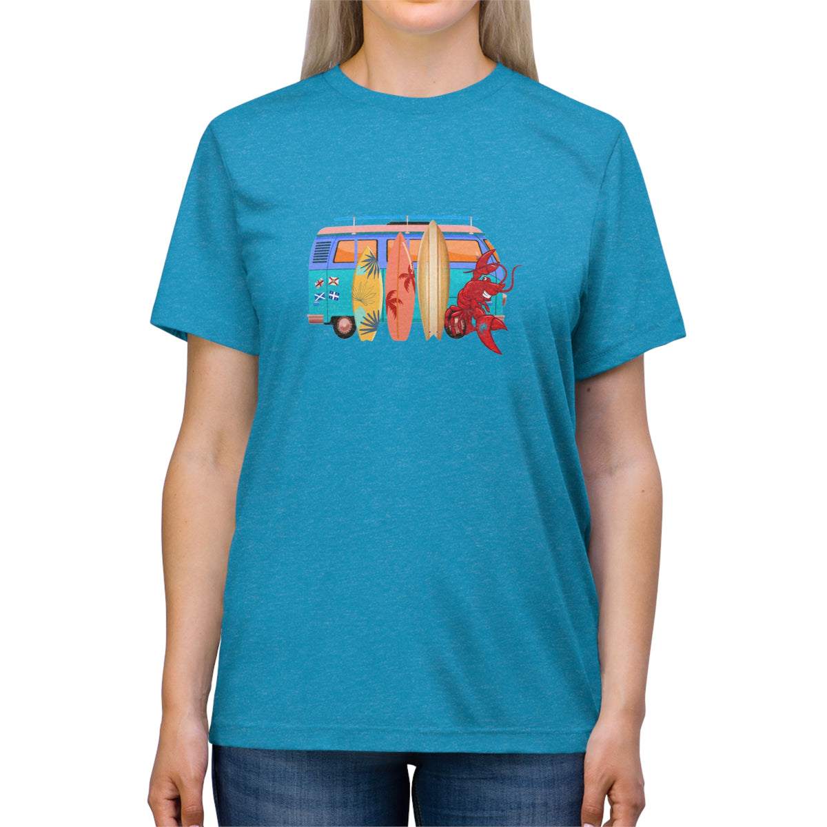 Unisex Triblend Tee Larry Van (front logo)