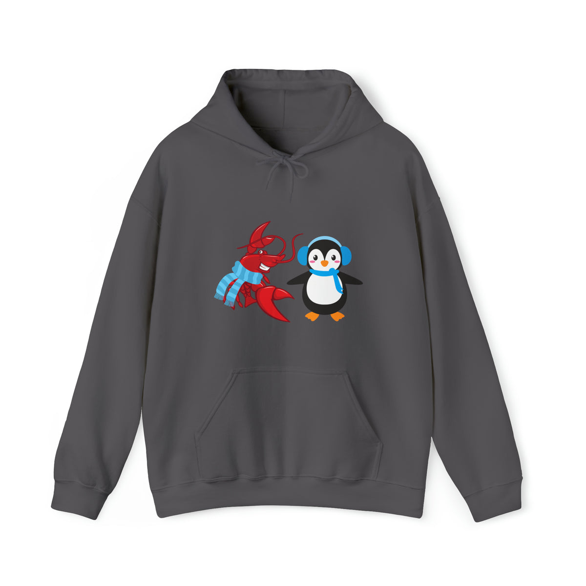 Unisex Heavy Blend™ Hooded Sweatshirt Larry & Penguin (front logo)
