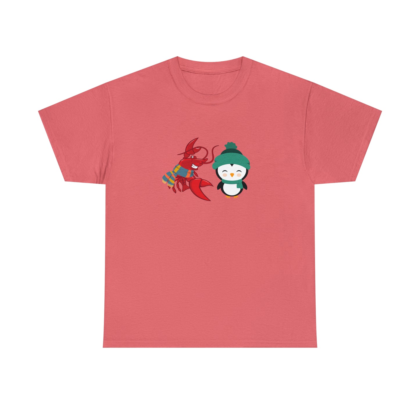 Unisex Heavy Cotton Tee Larry Penguin (front logo)