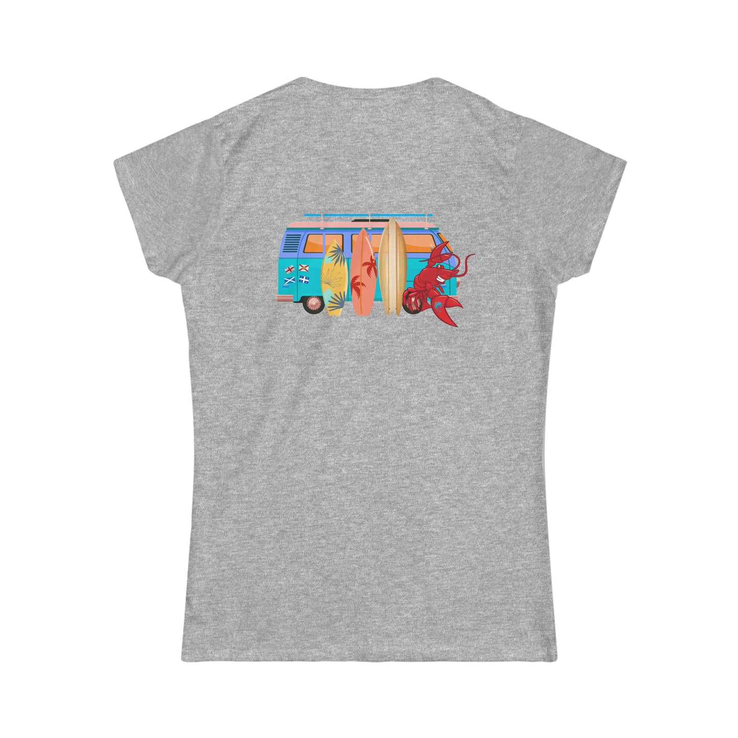 Women's Softstyle Tee Larry Van (front & back logo)