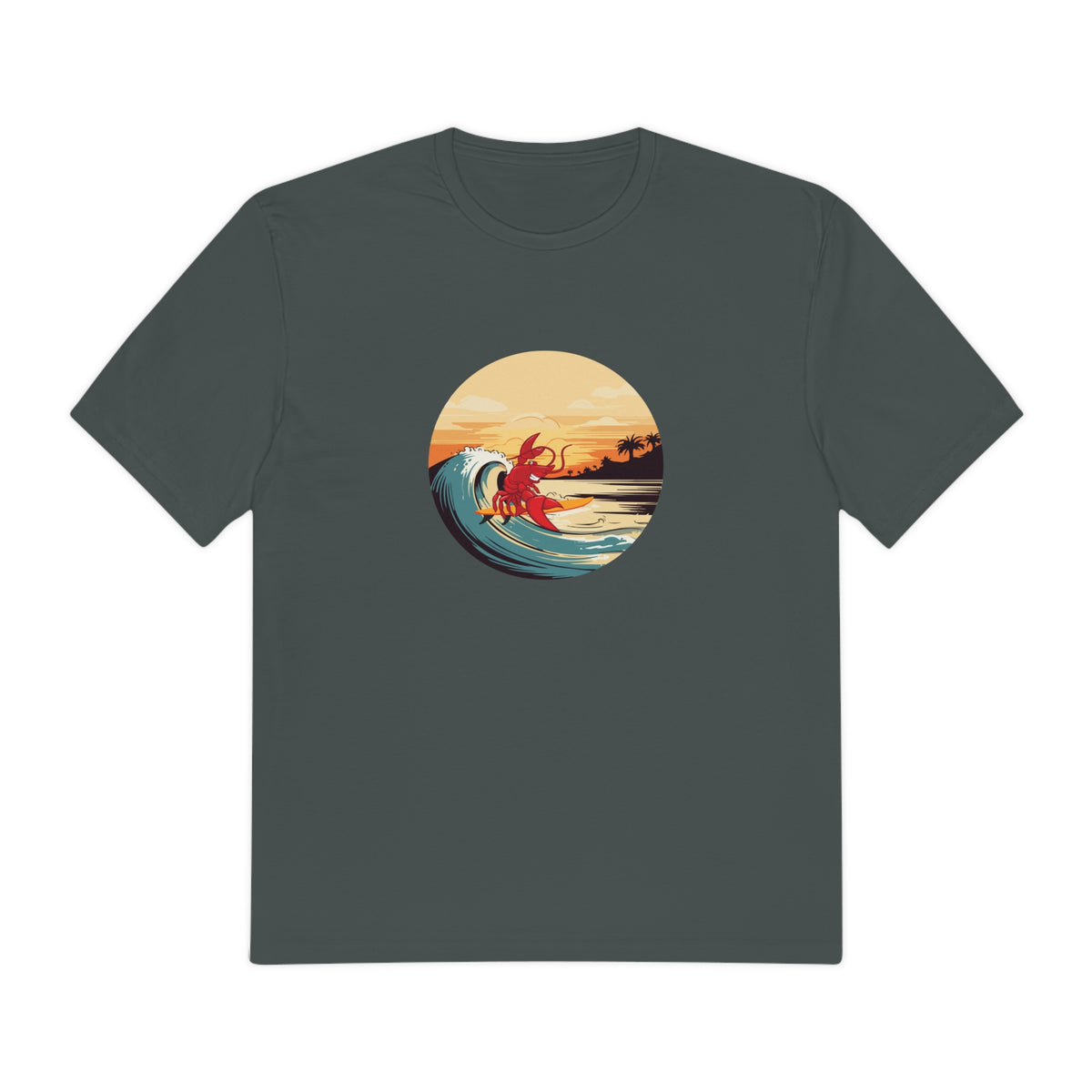 Perfect Weight® Tee Larry Surfing wave (front logo)