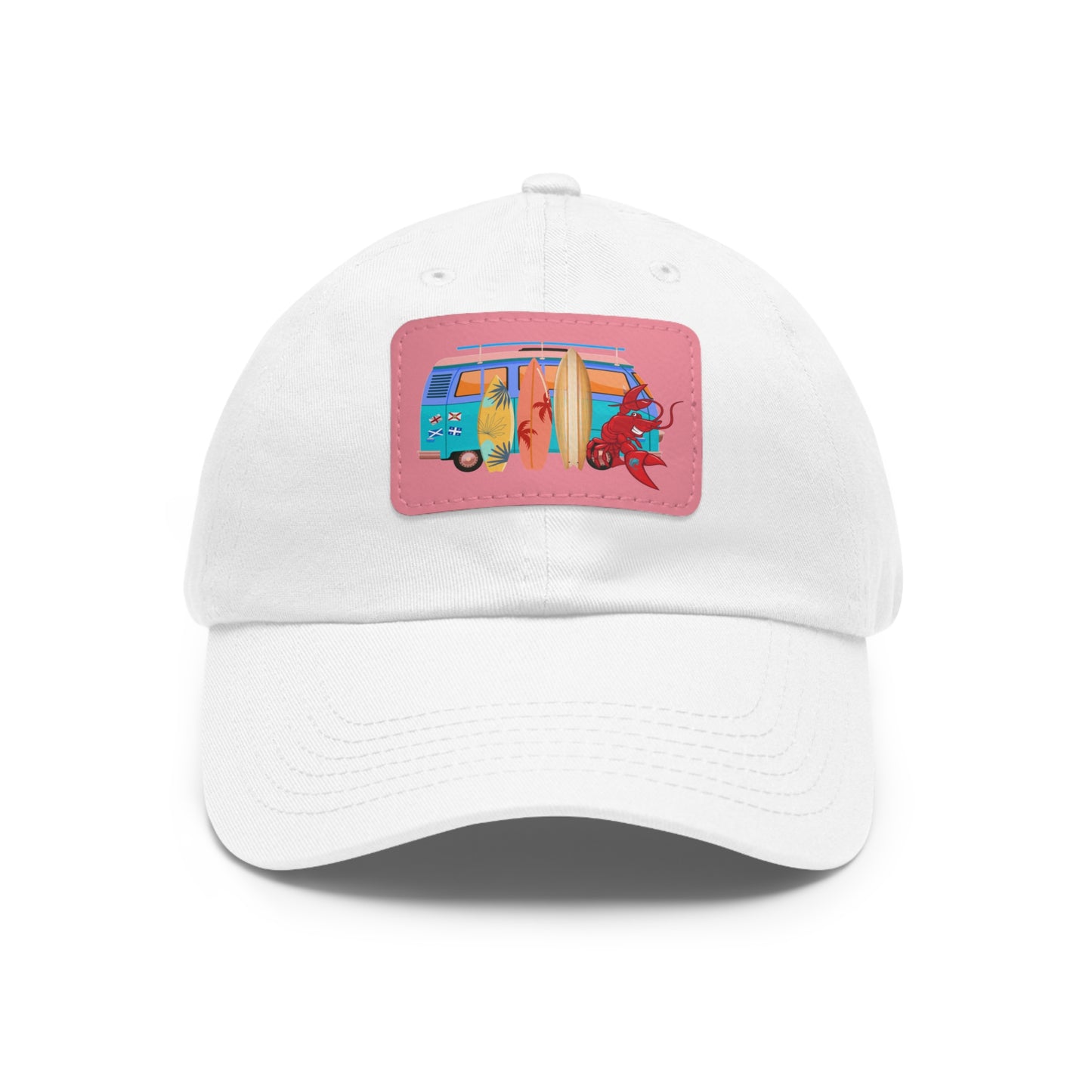 Dad Hat with Leather Patch (Rectangle) Larry Van