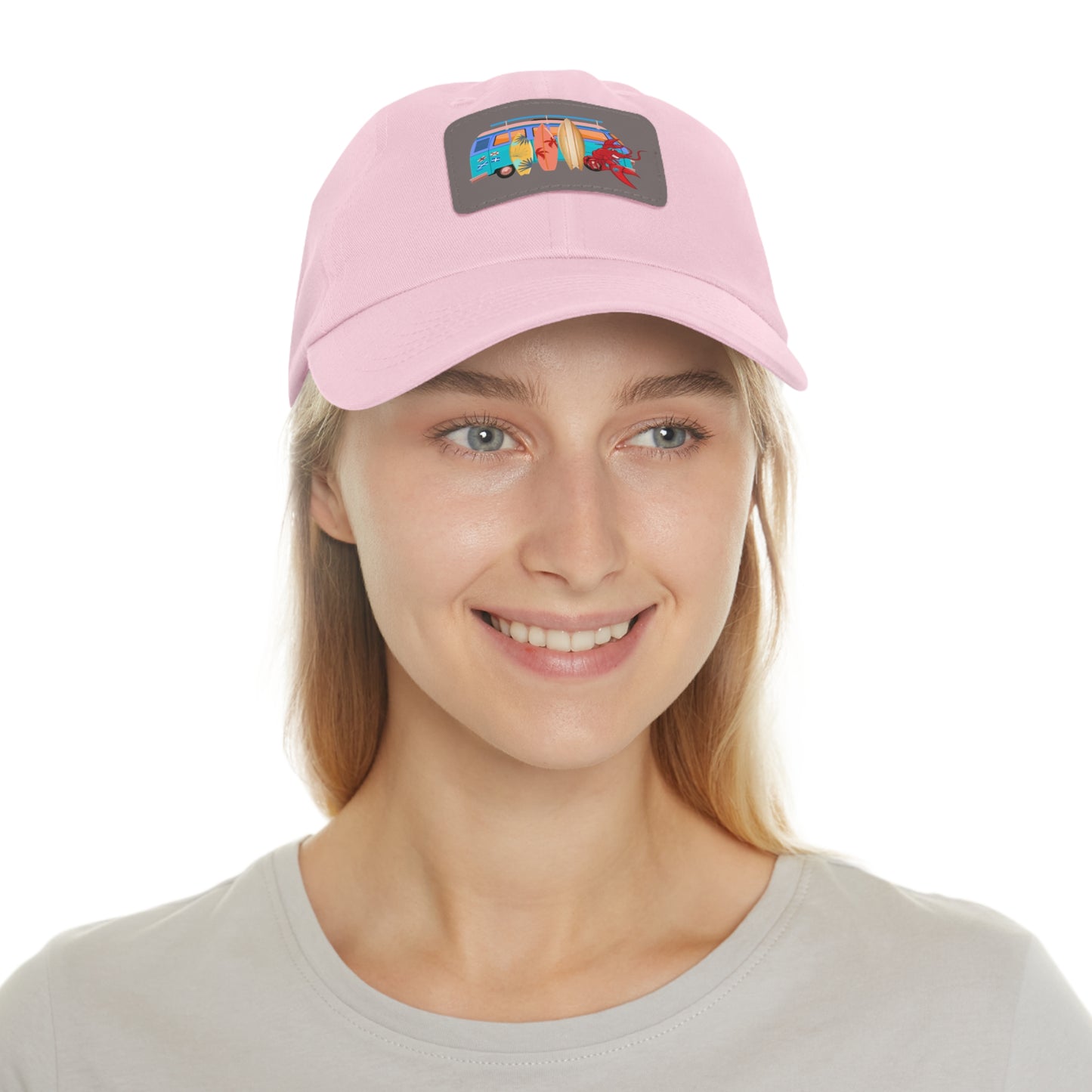 Dad Hat with Leather Patch (Rectangle) Larry Van