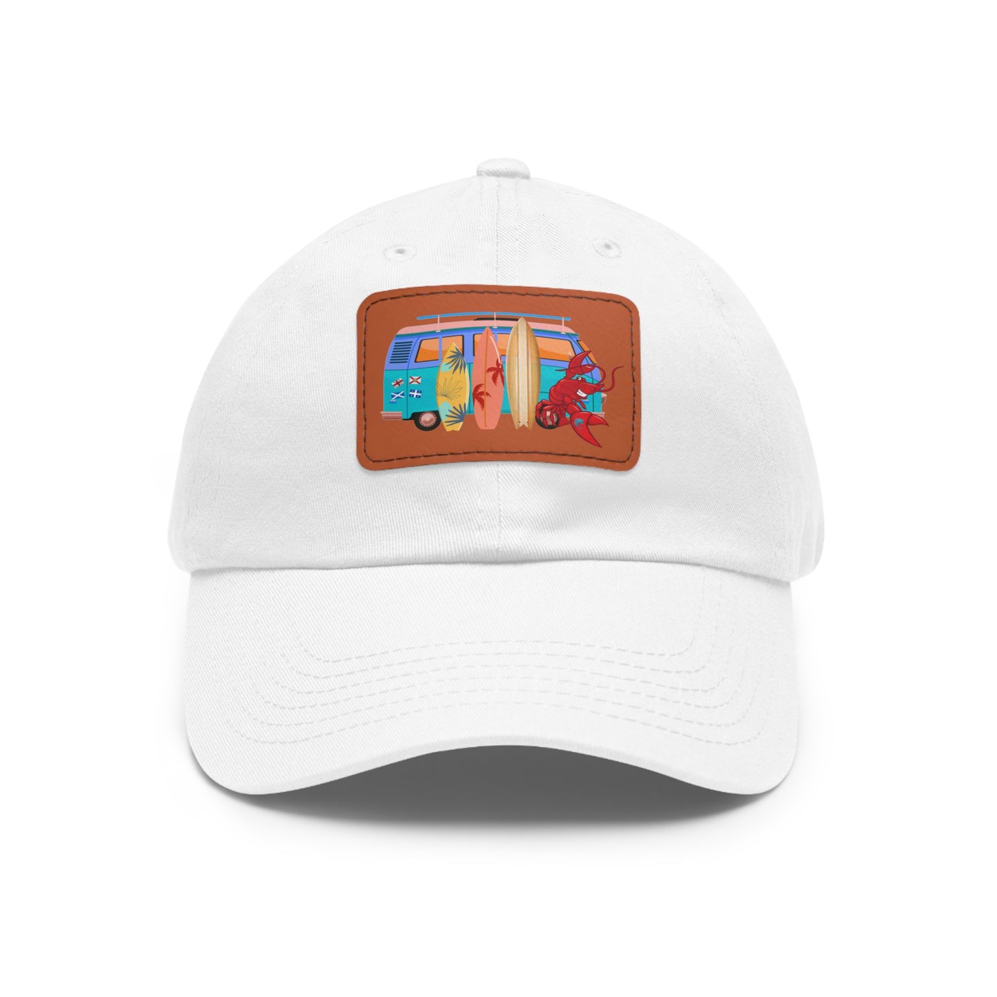 Dad Hat with Leather Patch (Rectangle) Larry Van