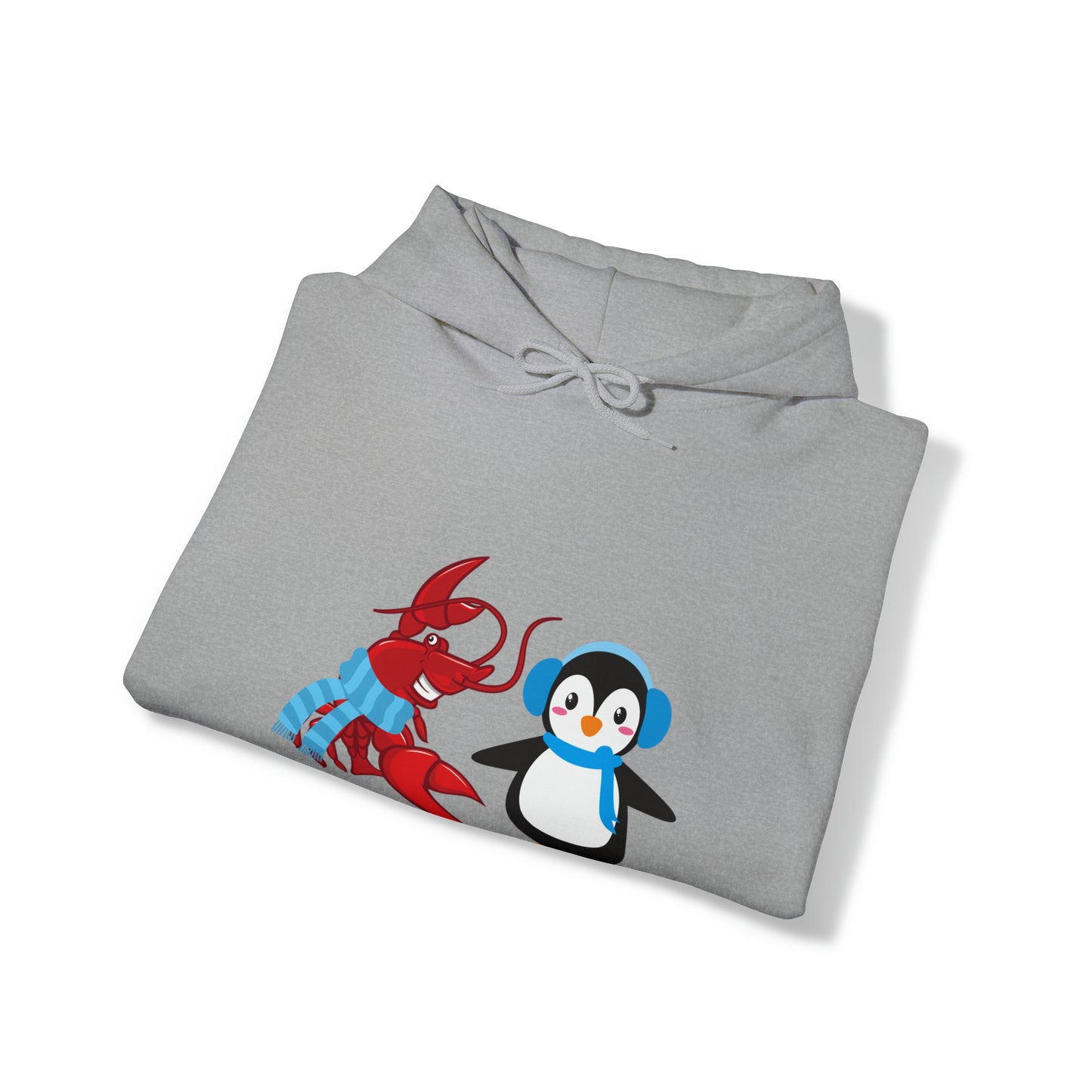 Unisex Heavy Blend™ Hooded Sweatshirt Larry & Penguin (front logo)