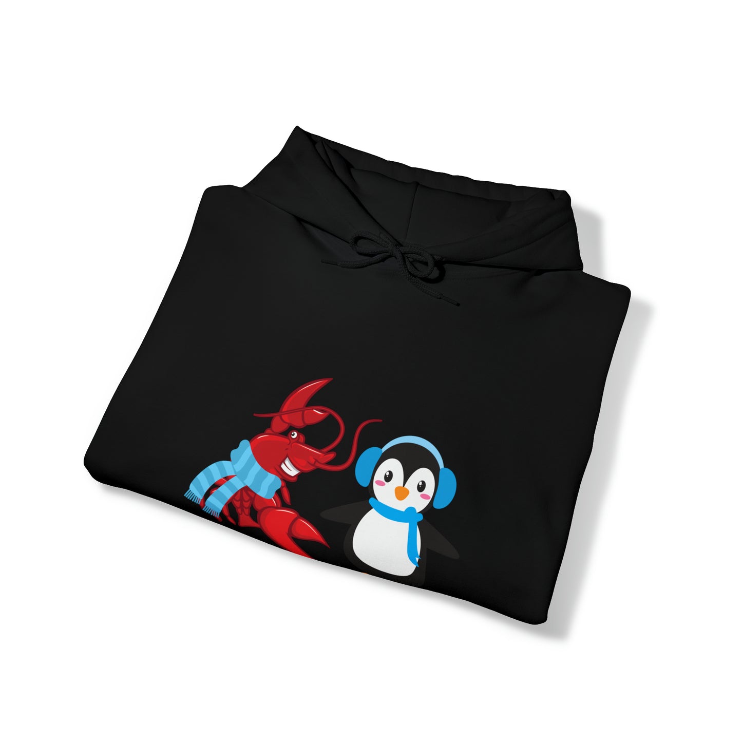 Unisex Heavy Blend™ Hooded Sweatshirt Larry & Penguin (front logo)