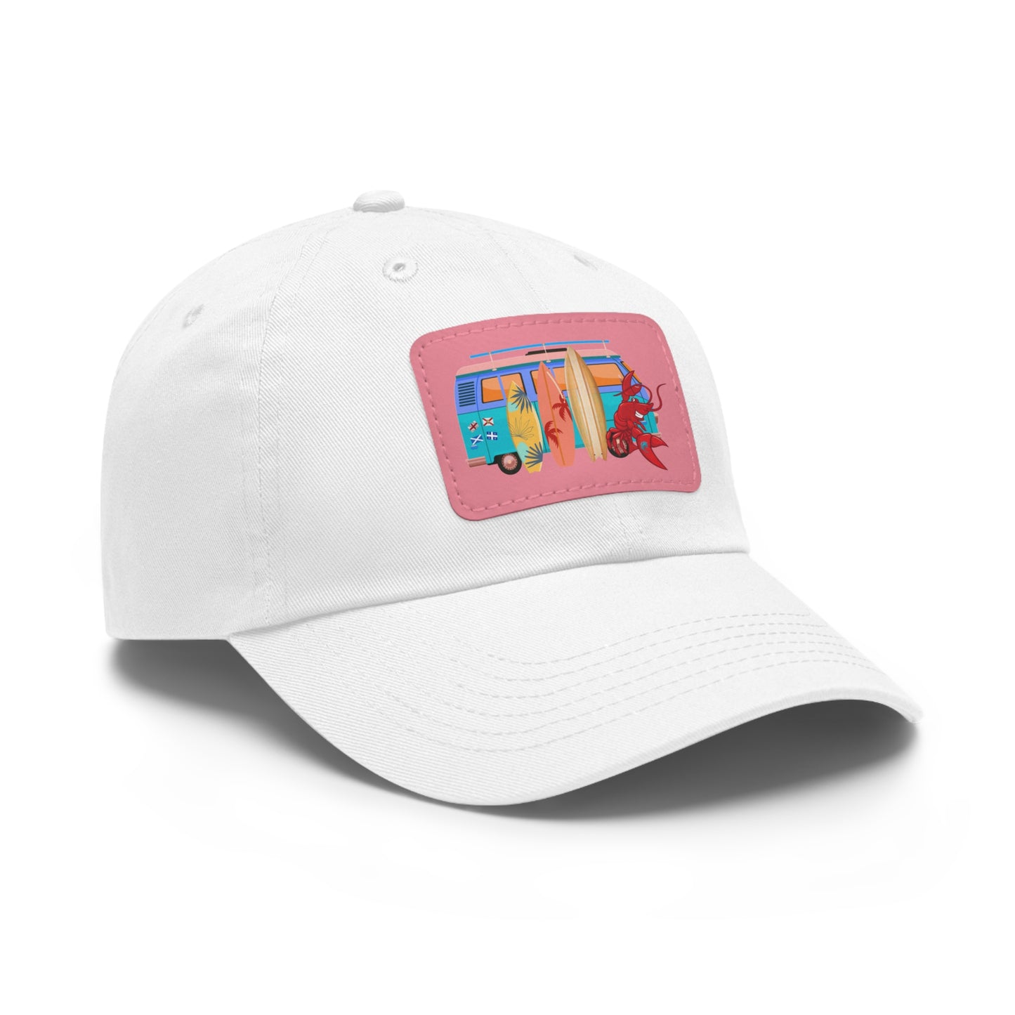 Dad Hat with Leather Patch (Rectangle) Larry Van