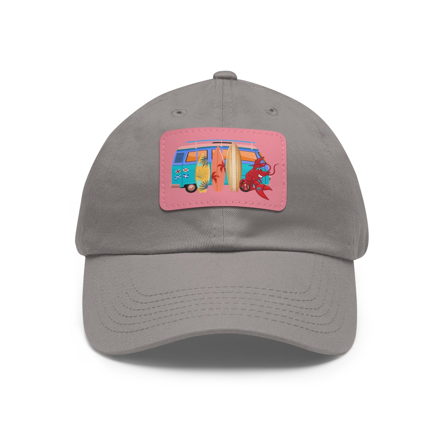 Dad Hat with Leather Patch (Rectangle) Larry Van