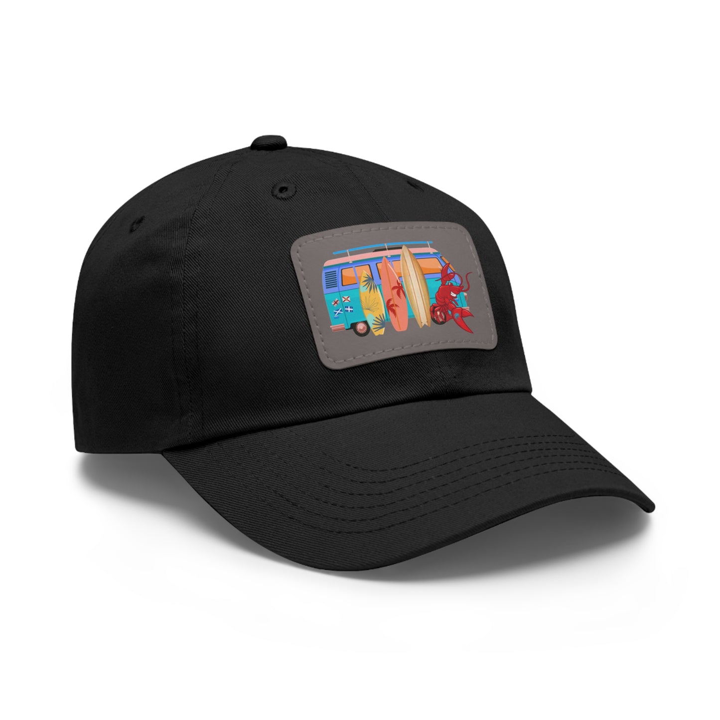 Dad Hat with Leather Patch (Rectangle) Larry Van