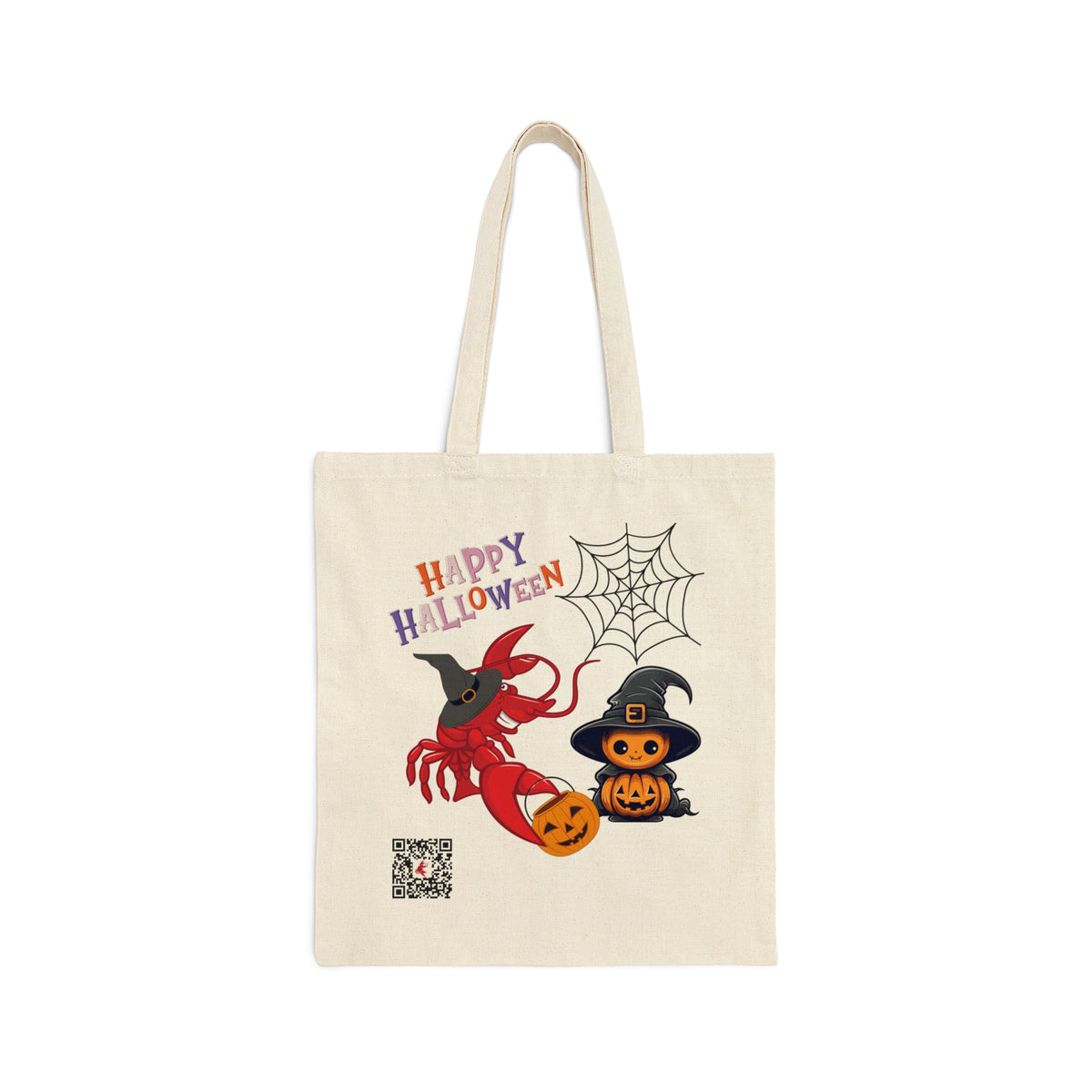 Trick or Treat Cotton Canvas Tote Bag