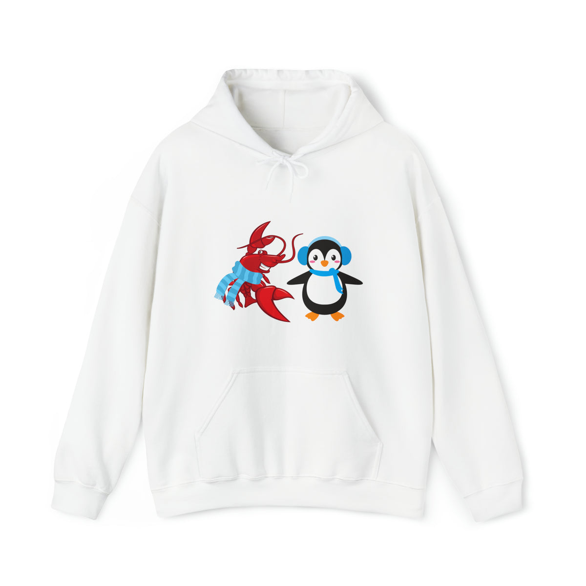 Unisex Heavy Blend™ Hooded Sweatshirt Larry & Penguin (front logo)
