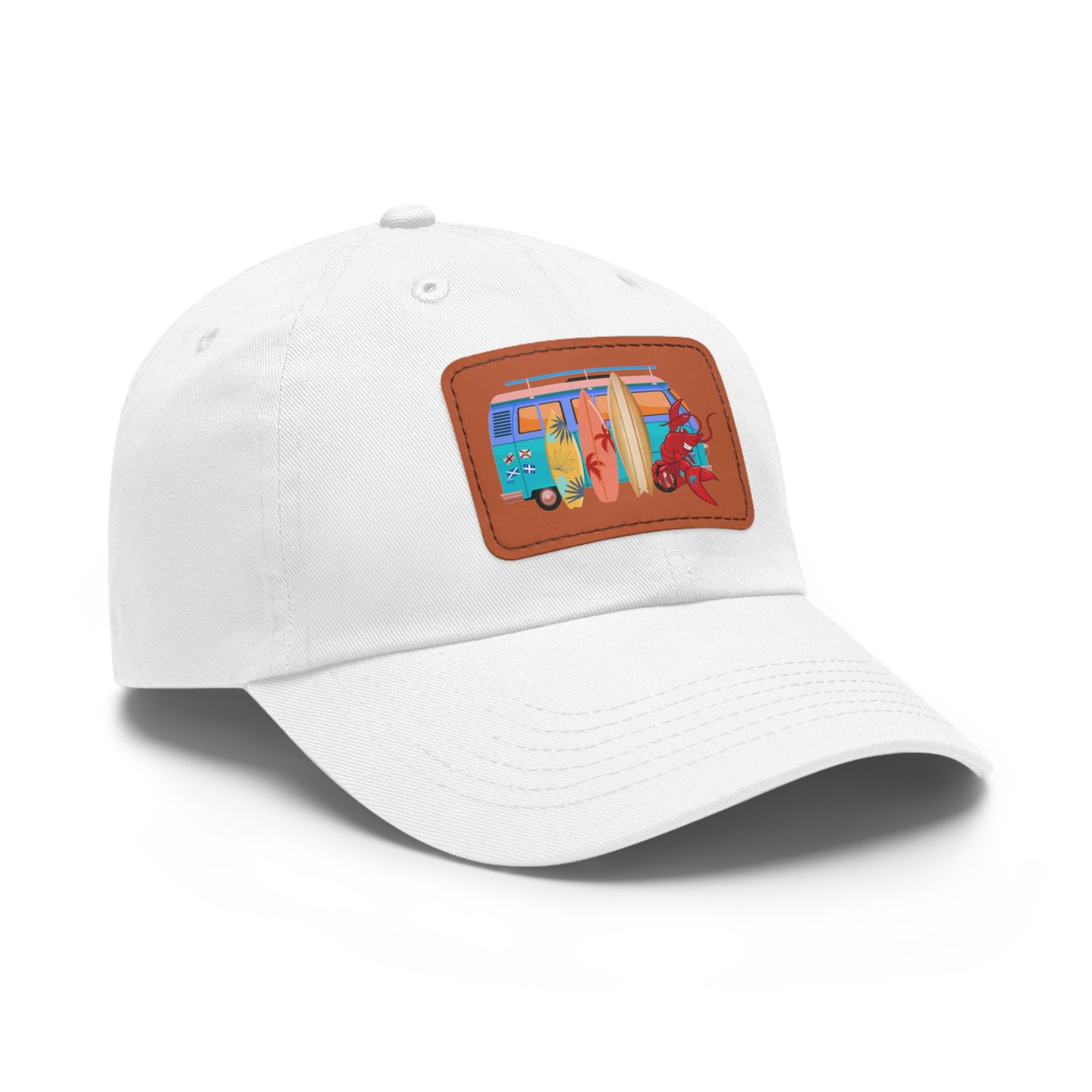 Dad Hat with Leather Patch (Rectangle) Larry Van