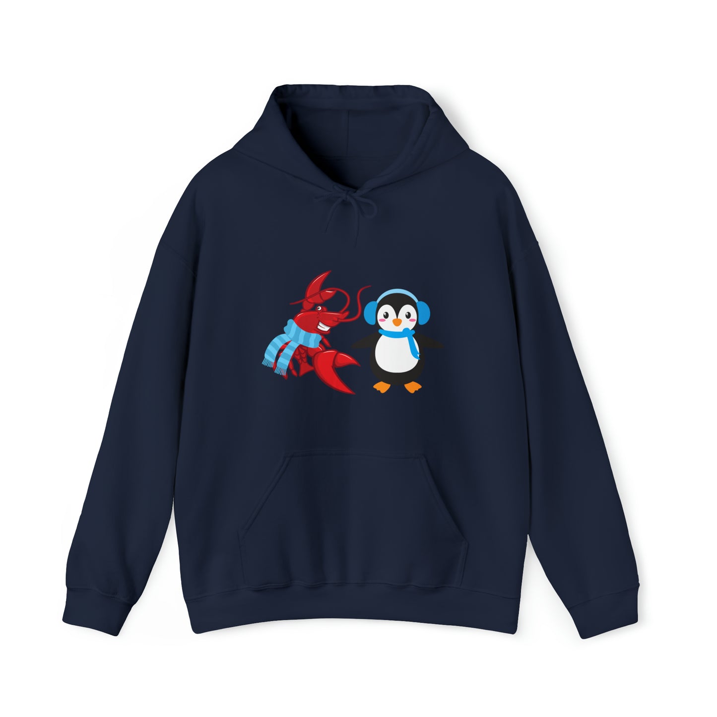 Unisex Heavy Blend™ Hooded Sweatshirt Larry & Penguin (front logo)