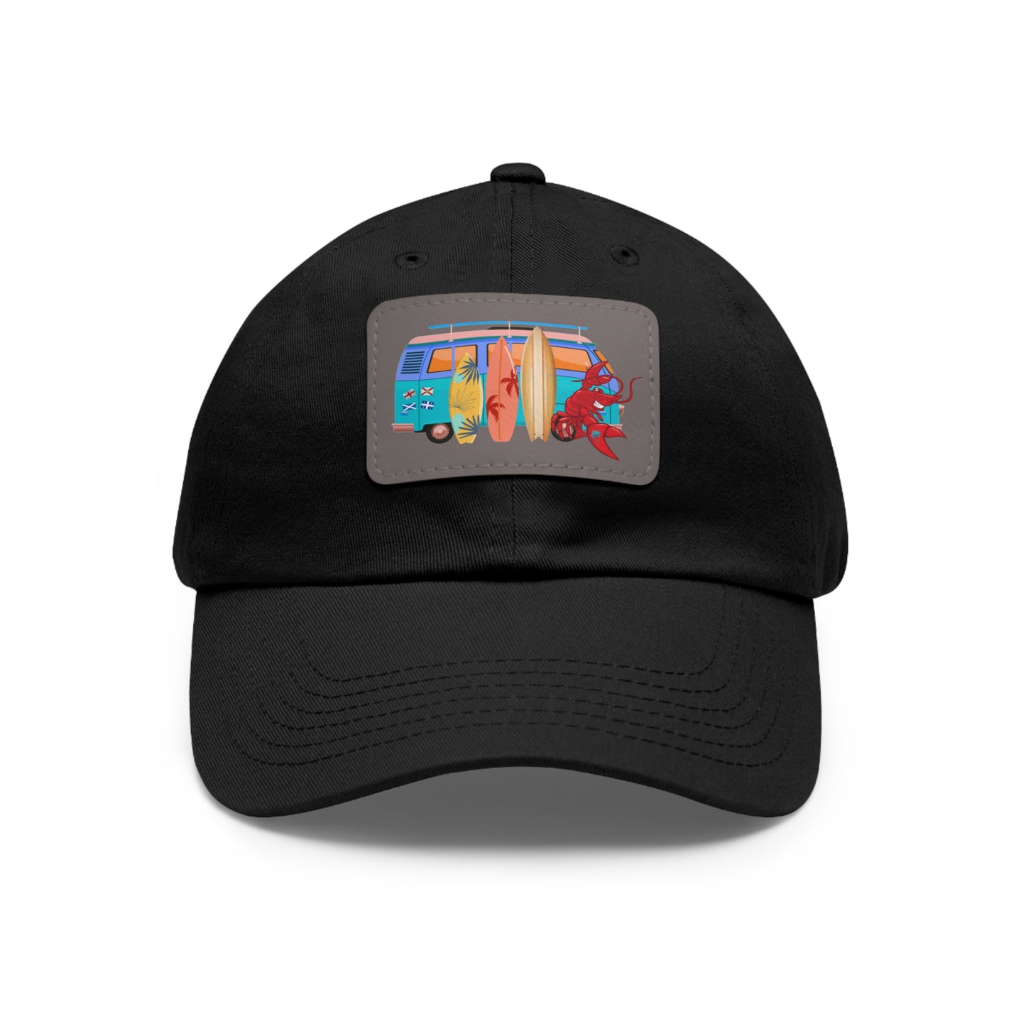 Dad Hat with Leather Patch (Rectangle) Larry Van