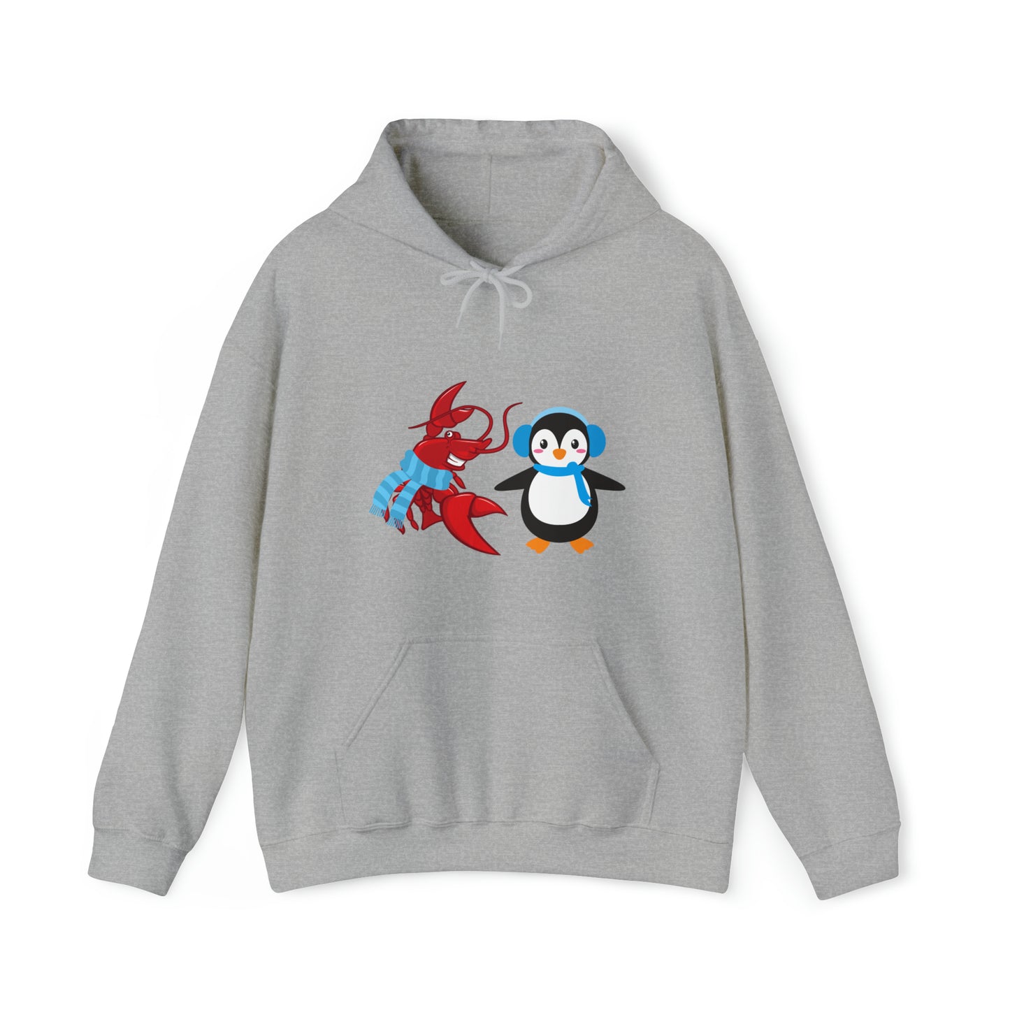 Unisex Heavy Blend™ Hooded Sweatshirt Larry & Penguin (front logo)