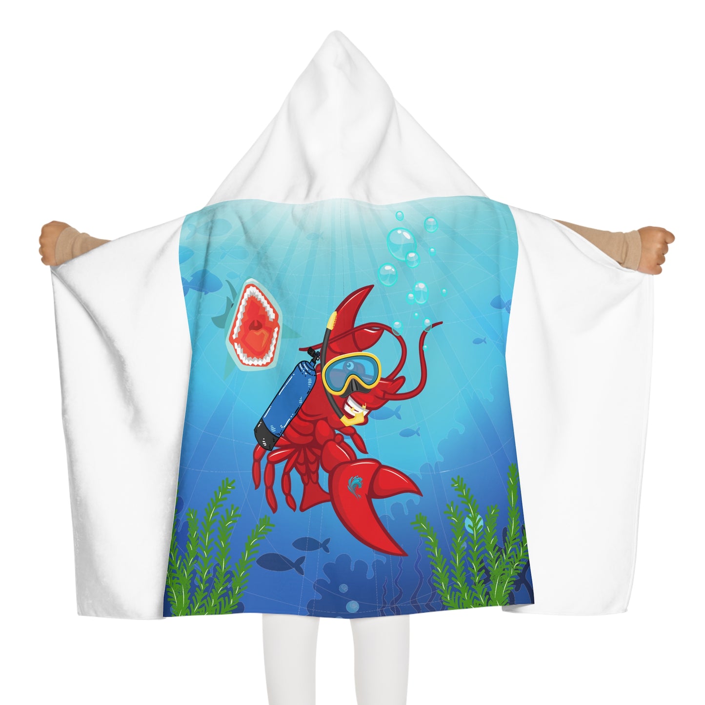 Youth Hooded Towel Larry Scuba