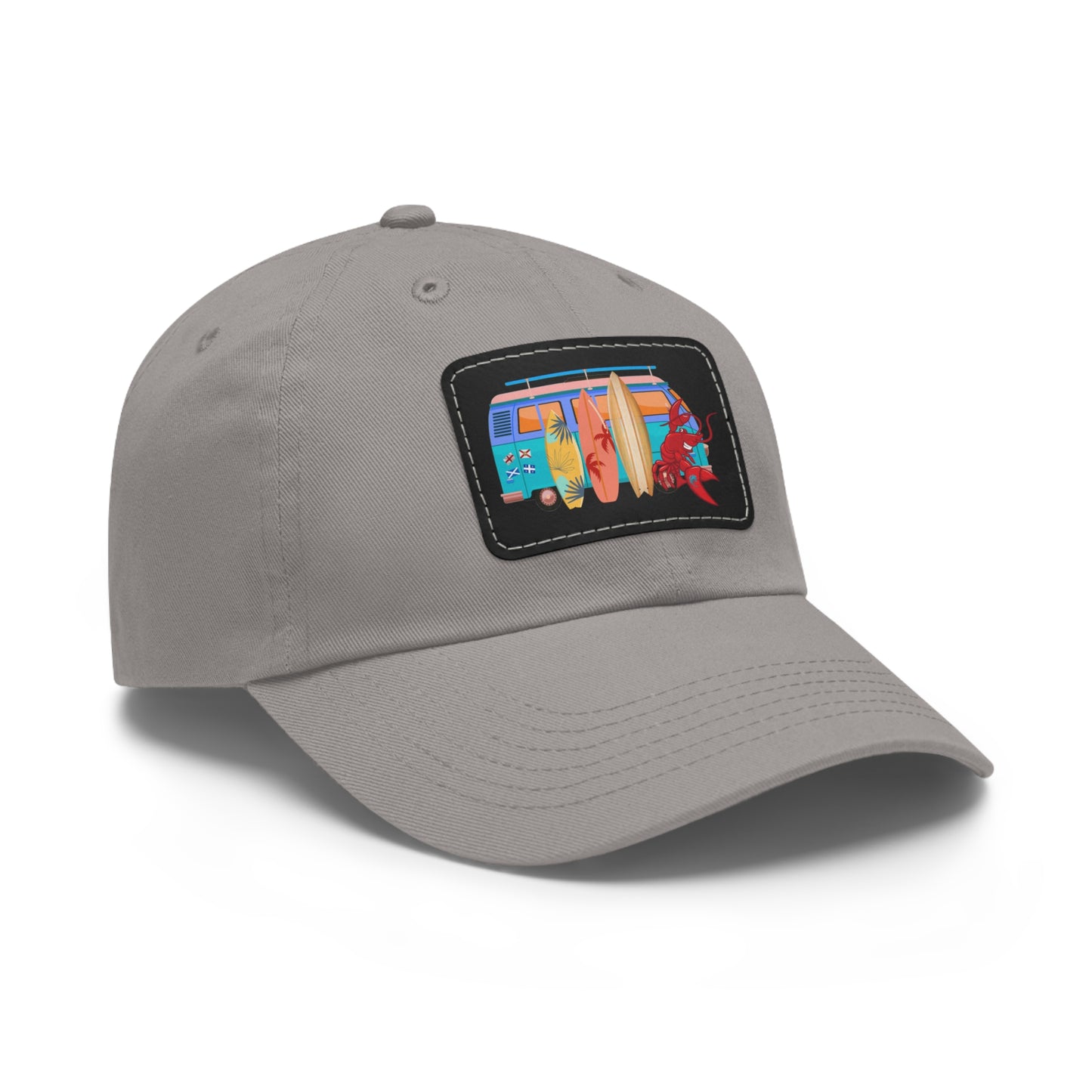 Dad Hat with Leather Patch (Rectangle) Larry Van