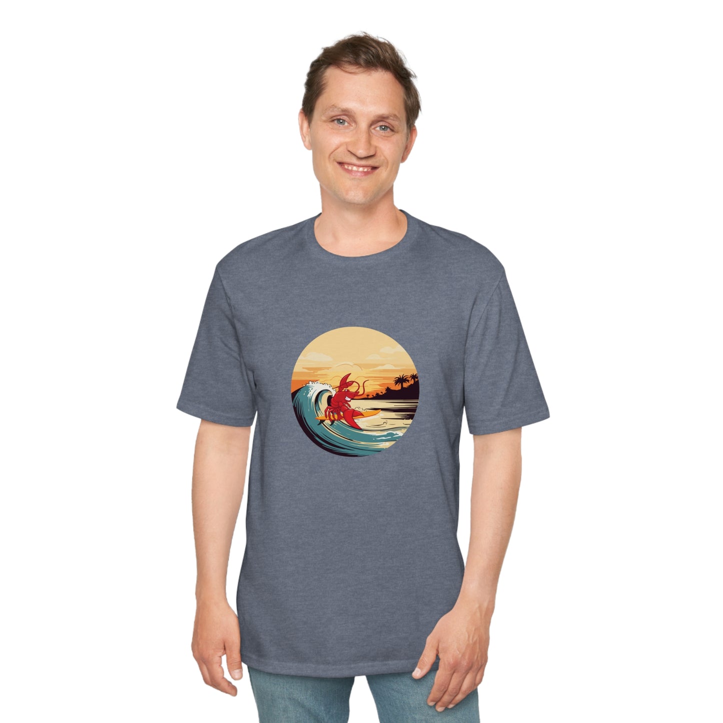 Perfect Weight® Tee Larry Surfing wave (front logo)