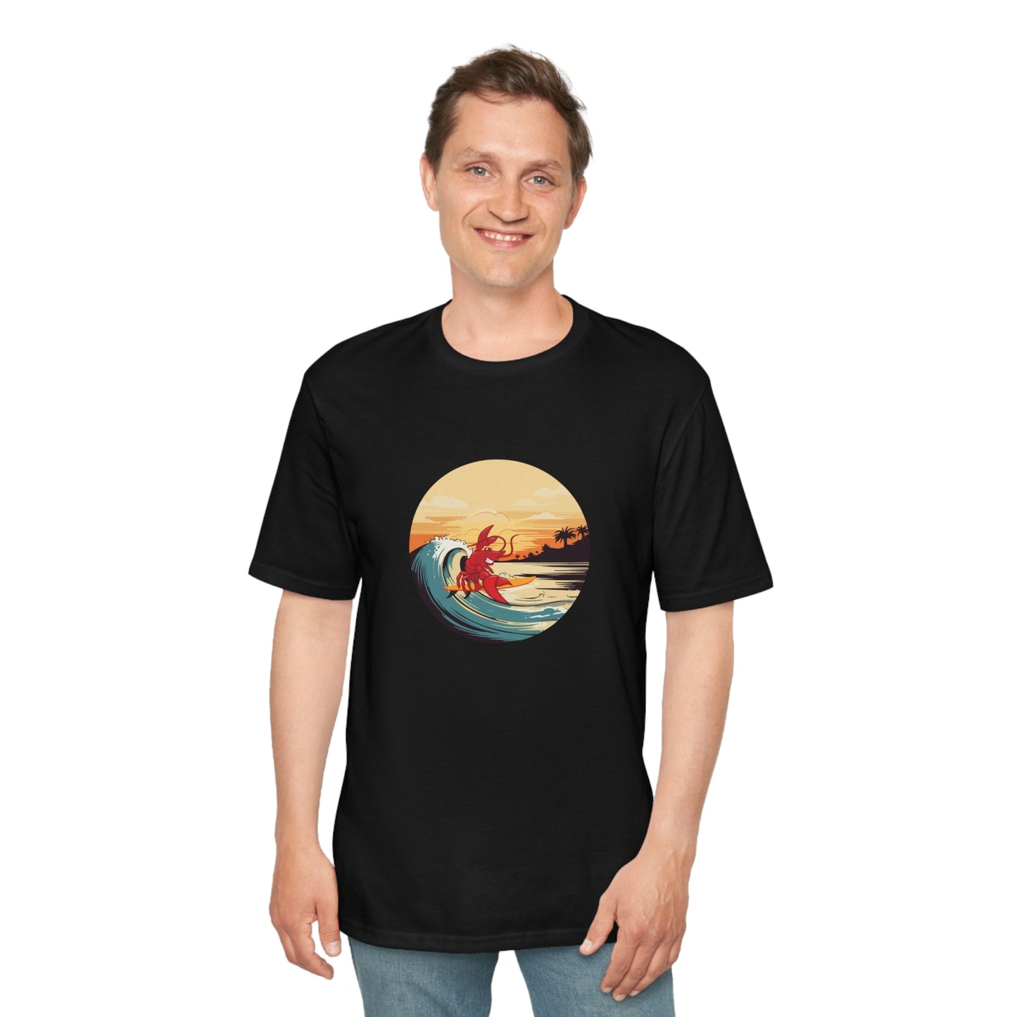 Perfect Weight® Tee Larry Surfing wave (front logo)