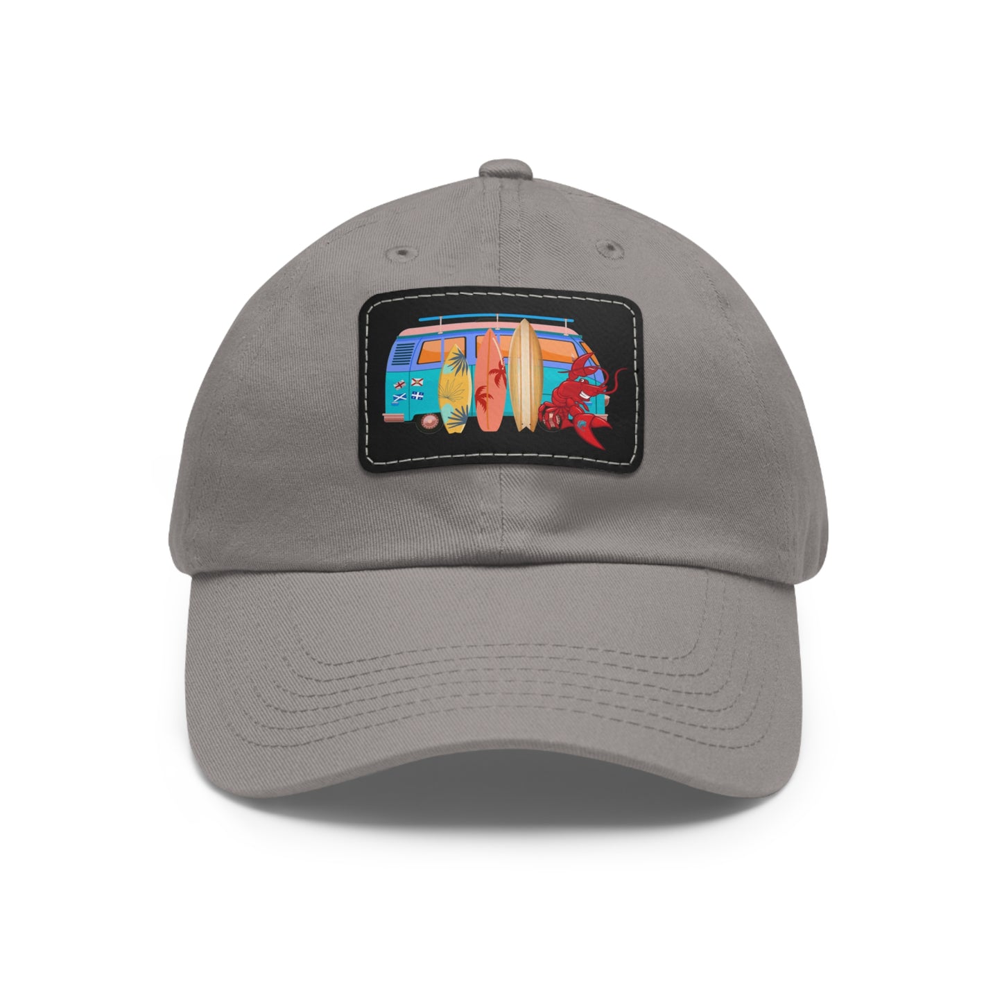 Dad Hat with Leather Patch (Rectangle) Larry Van